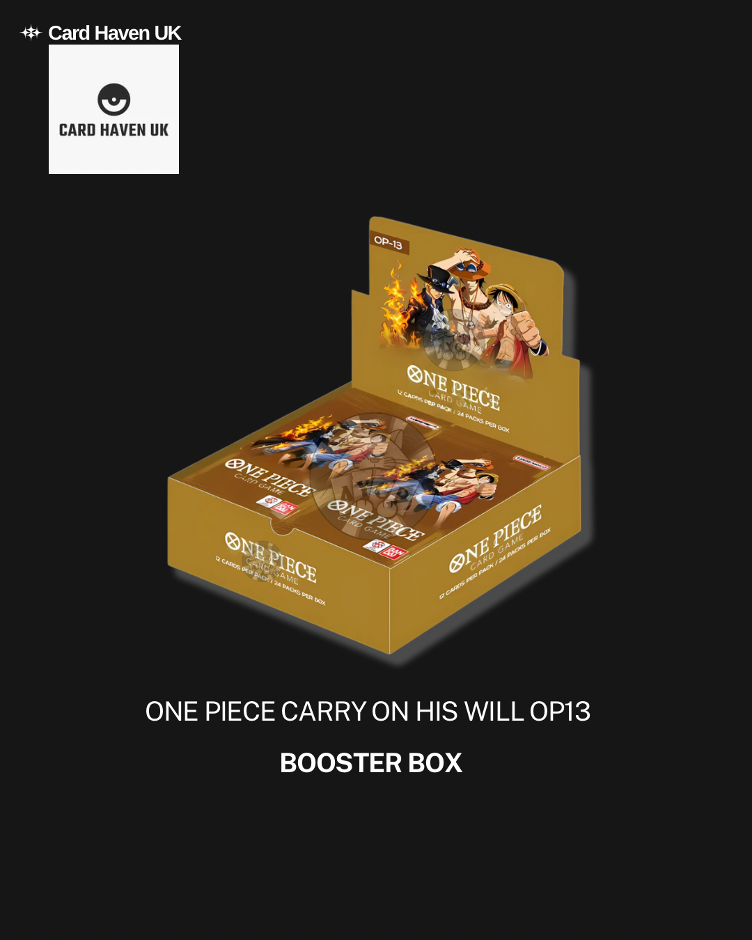 One Piece Card Game: Booster Box - Carrying On His Will (OP-13) (English) image 0