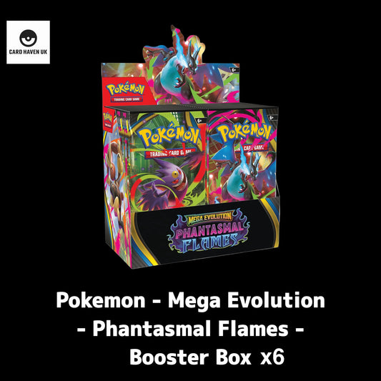 Pokemon - Mega Evolution - Phantasmal Flames - Booster Box Case x6 | Pre Order